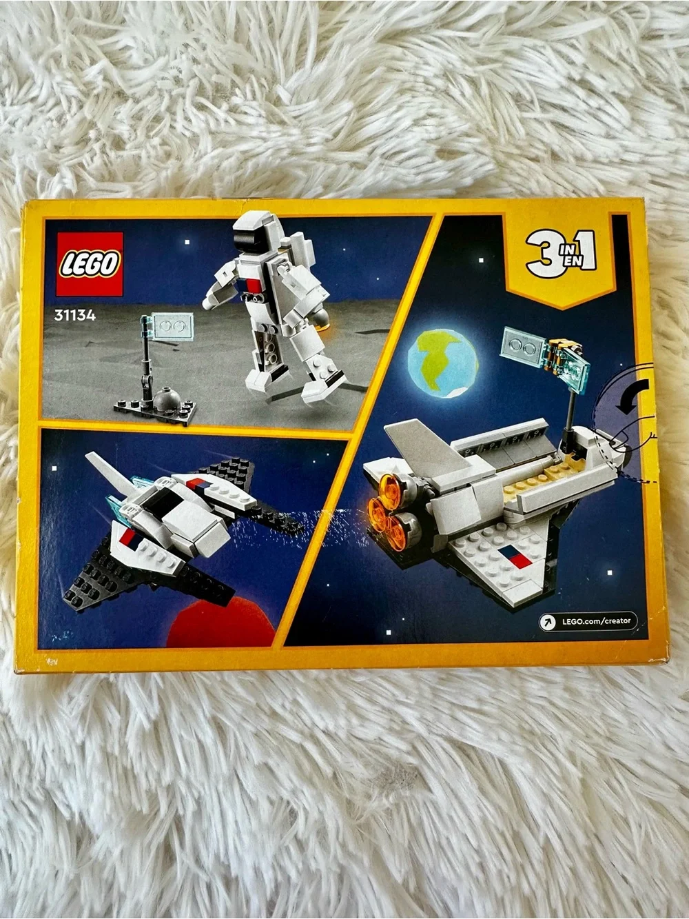 LEGO Creator 3 in 1 Space Shuttle 31134  Astronaut Satellite New Sealed Box Toy